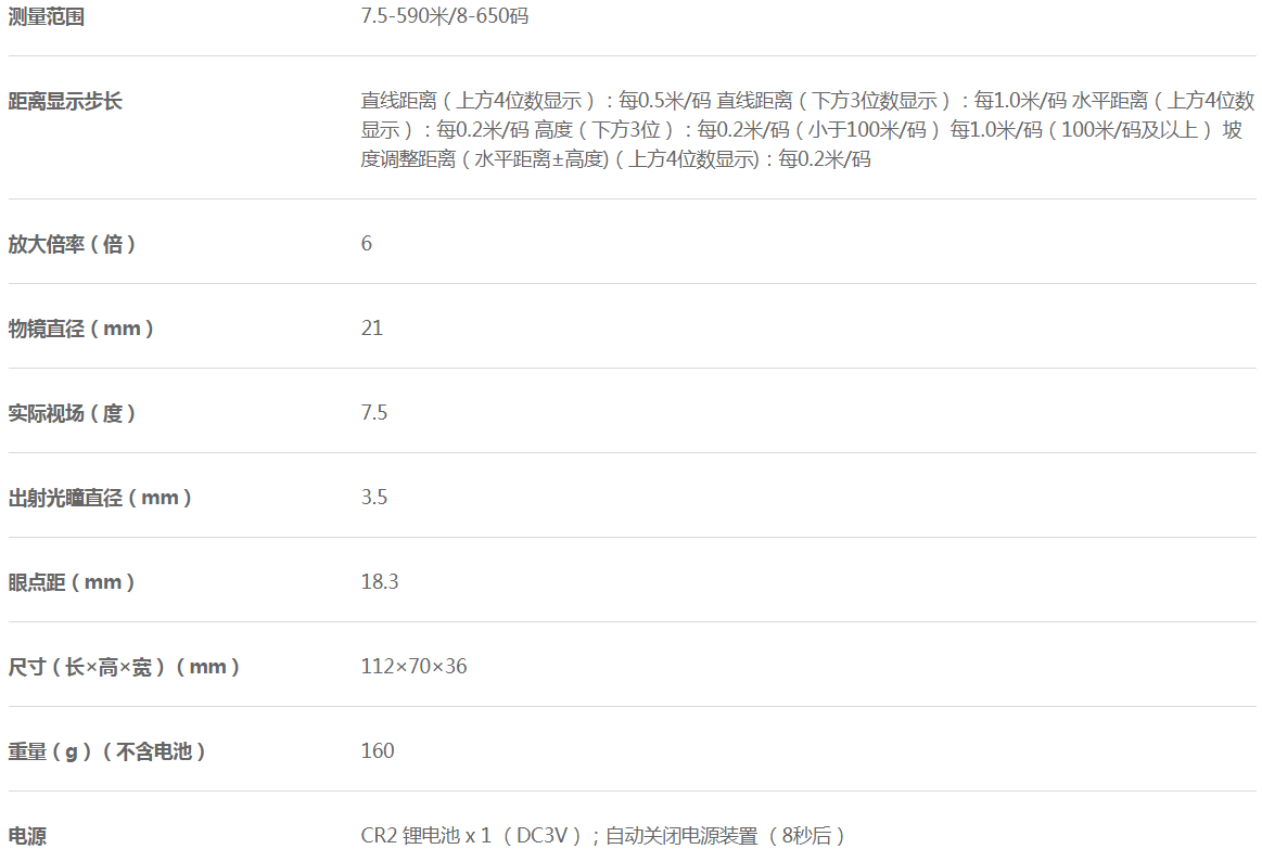 image.png 尼康COOLSHOT 40i參數(shù)